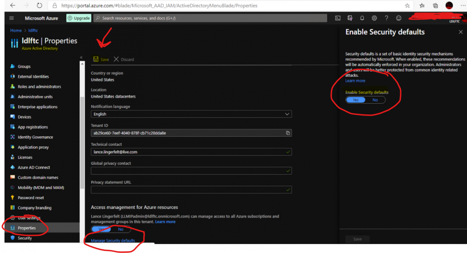 azure ad security defaults