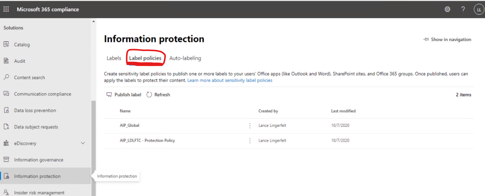 Error Policy Is Missing when trying to load and run an AIP/MIP UL on