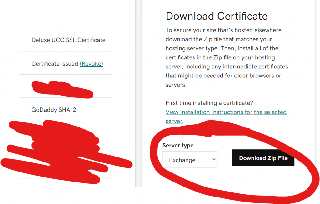 Renewing your GoDaddy SSL certificate from CRT/CER to PFX so it can be